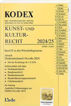 KODEX Kunst- und Kulturrecht 2024/25