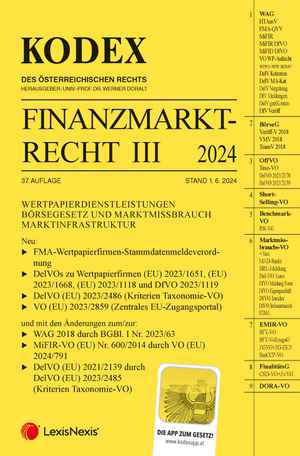 Kodex Finanzmarktrecht III 2024