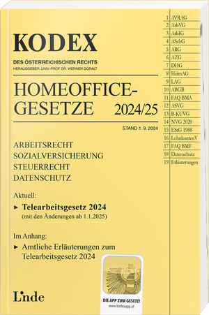 KODEX Homeoffice-Gesetze 2024/25