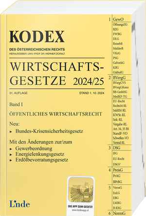 KODEX Wirtschaftsgesetze Band I 2024/25