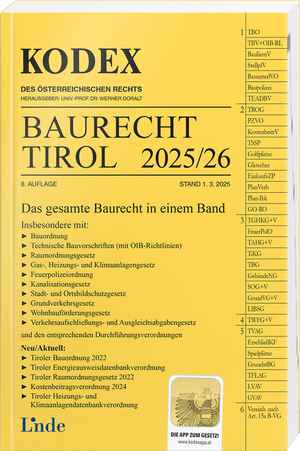 KODEX Baurecht Tirol 2025/26