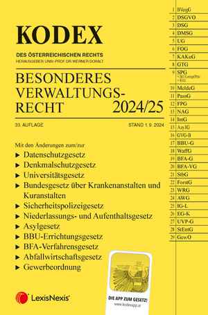 Kodex Besonderes Verwaltungsrecht 2024/25