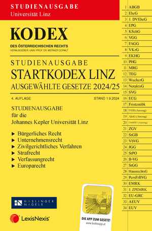 Kodex Startkodex Linz 2024/25 Studienausgabe