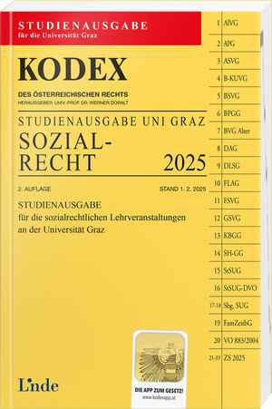 KODEX Studienausgabe Sozialrecht Graz 2025