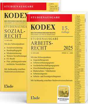 KODEX-Paket Studienausgabe Arbeits- und Sozialrecht 2025