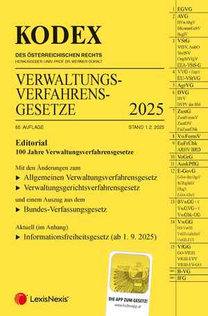 Kodex Verwaltungsverfahrensgesetze 2025