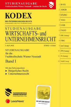 Kodex Wirtschafts- und Unternehmensrecht Band I Studienausgabe