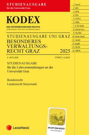 Kodex Besonderes Verwaltungsrecht Graz Studienausgabe