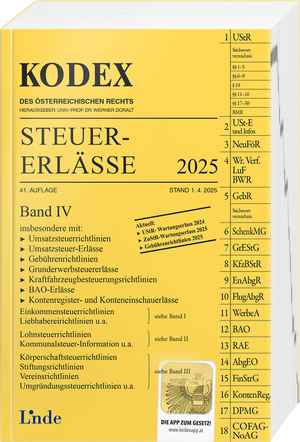 KODEX Steuer-Erlässe 2025, Band IV