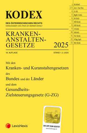 Kodex Krankenanstaltengesetze 2025