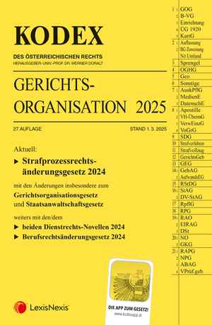Kodex Gerichtsorganisation 2025