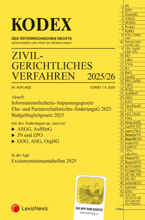 Kodex Zivilgerichtliches Verfahren 2025/26