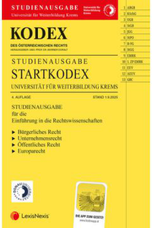 Kodex Startkodex Krems 2025/26 Studienausgabe