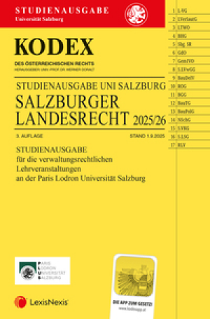 Kodex Salzburger Landesrecht 2025/26 Studienausgabe