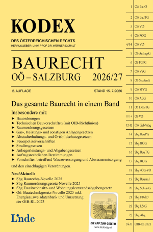 KODEX Baurecht OÖ - Salzburg 2026/27