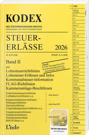 KODEX Steuer-Erlässe 2026, Band II