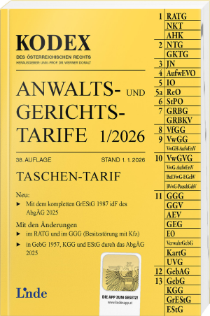 KODEX Anwalts- und Gerichtstarife 1/2026
