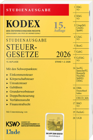 KODEX Studienausgabe Steuergesetze 2026