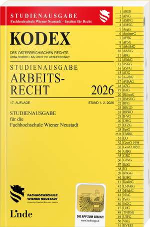 KODEX Studienausgabe Arbeitsrecht FH Wr. Neustadt 2026