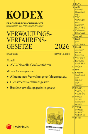 Kodex Verwaltungsverfahrensgesetze (AVG) 2026