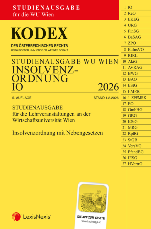 Kodex Insolvenzordnung für die WU 2026