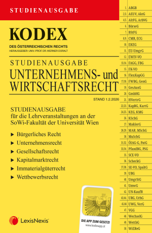Kodex Unternehmens- und Wirtschaftsrecht - SoWi Uni Wien