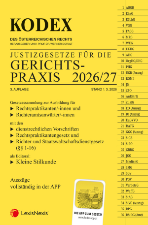 Kodex Gerichtspraxis 2026/27