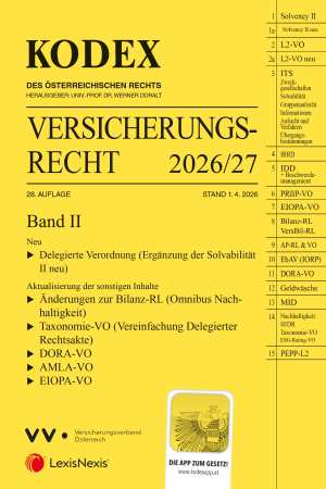 Kodex Versicherungsrecht Band II 2026/27