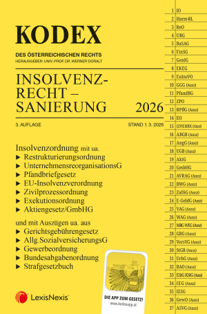 Kodex Insolvenzrecht - Sanierung 2026