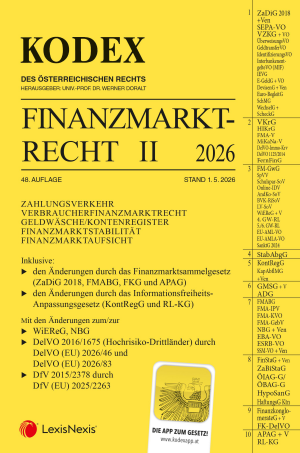 Kodex Finanzmarktrecht II 2026