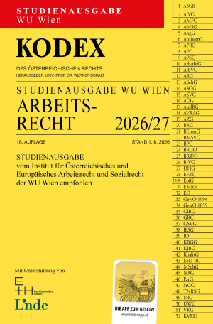 KODEX Studienausgabe Arbeitsrecht WU 2026/27