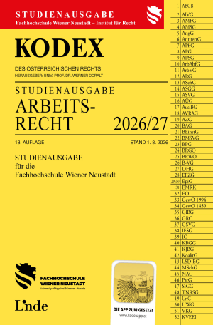 KODEX Studienausgabe Arbeitsrecht FH Wr. Neustadt 2026/27