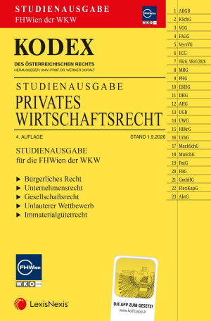 Kodex Privates Wirtschaftsrecht für die FH Wien der WKW 2026/27