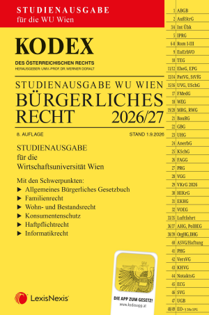Kodex Bürgerliches Recht für die WU 2026/27