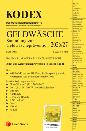 Kodex Finanzmarktrecht Band V 2026/27