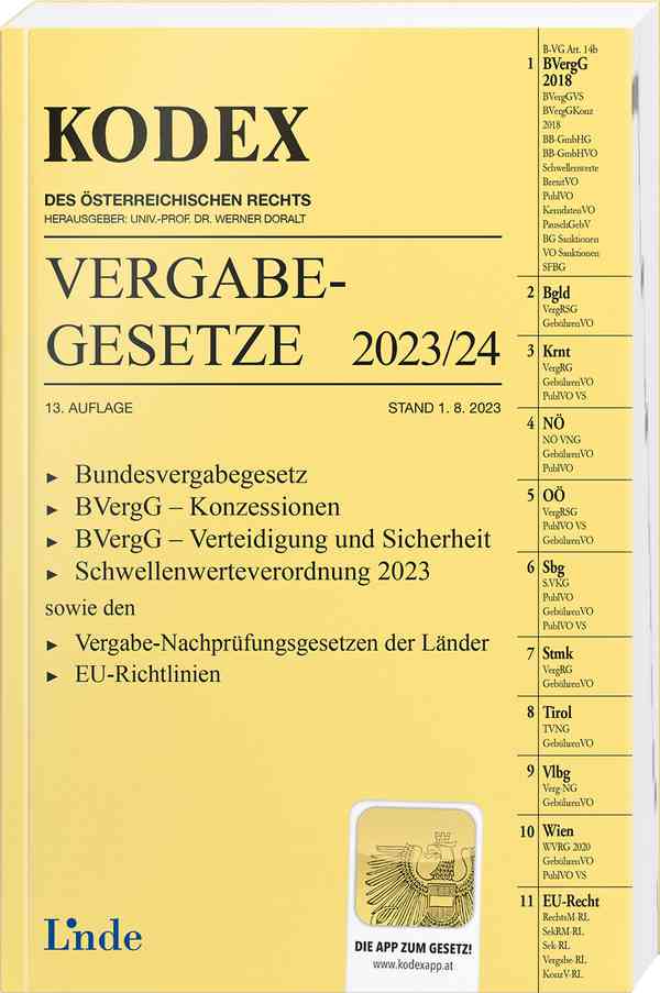 KODEX Vergabegesetze 2023/24