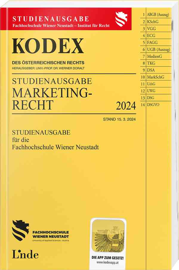 KODEX Studienausgabe Marketingrecht
