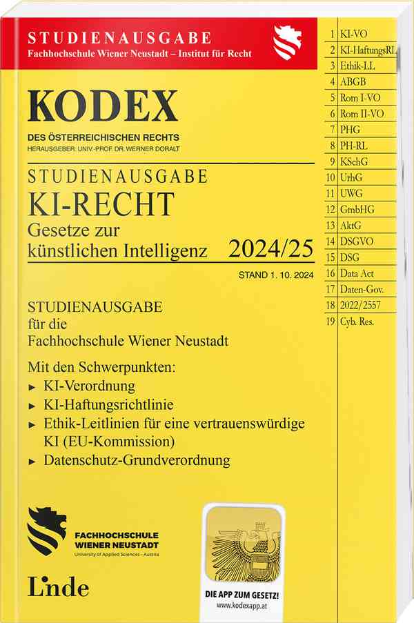 KODEX Studienausgabe KI-Recht 2024/25