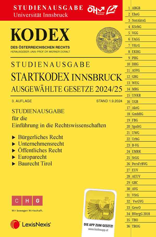 Kodex Startkodex Innsbruck 2024/25