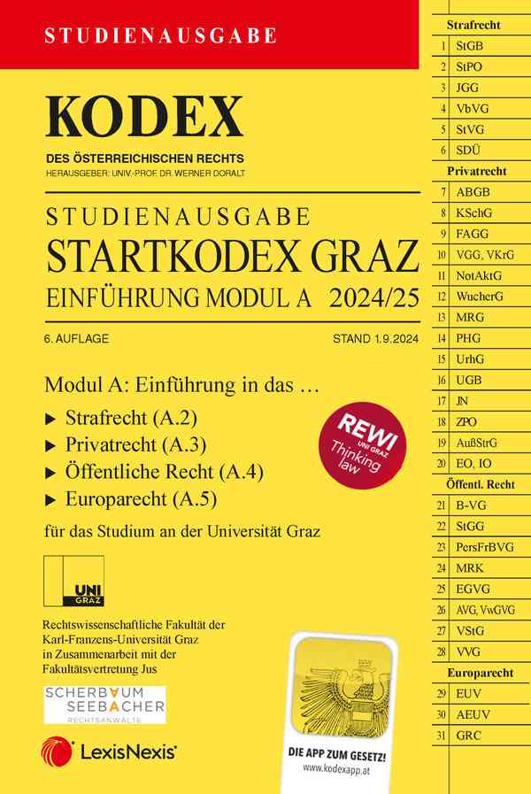 Kodex Startkodex Graz 2024/25 Studienausgabe
