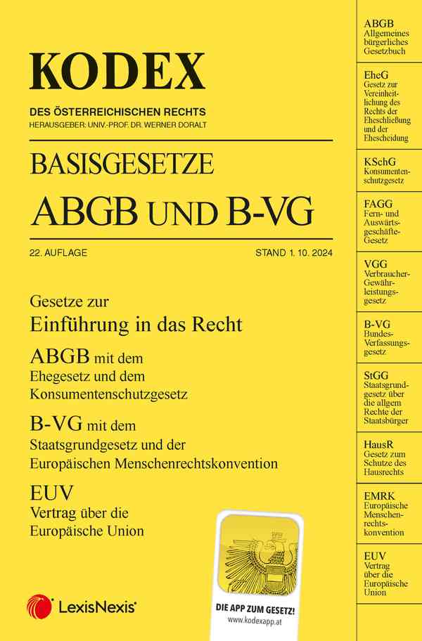 Kodex Basisgesetze ABGB und B-VG