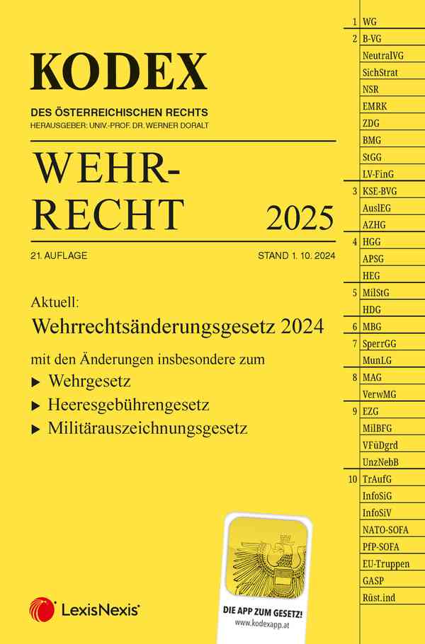 Kodex Wehrrecht 2025