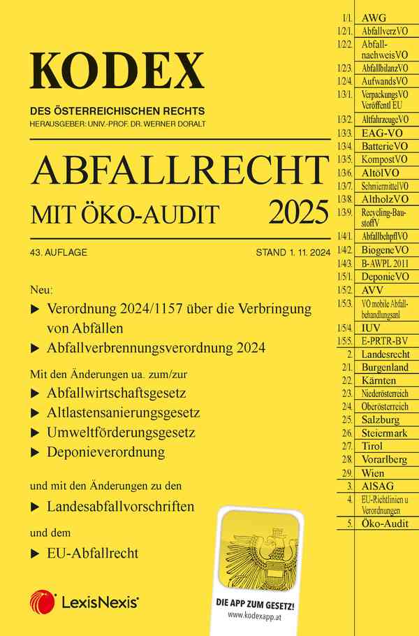 Kodex Abfallrecht 2025