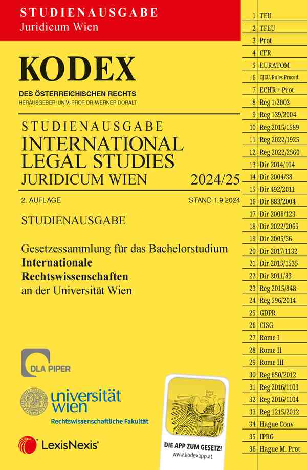 Kodex International Legal Studies Studienausgabe