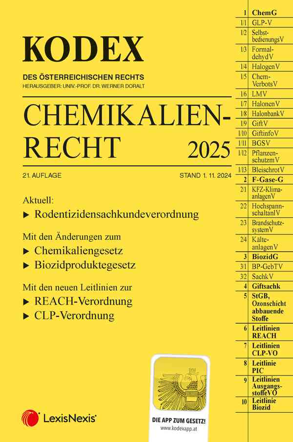 Kodex Chemikalienrecht 2025