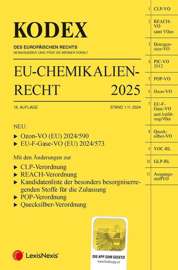 Kodex EU-Chemikalienrecht 2025