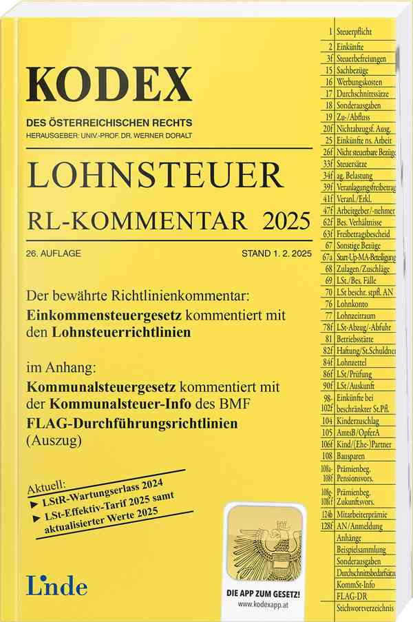 KODEX Lohnsteuer Richtlinien-Kommentar 2025