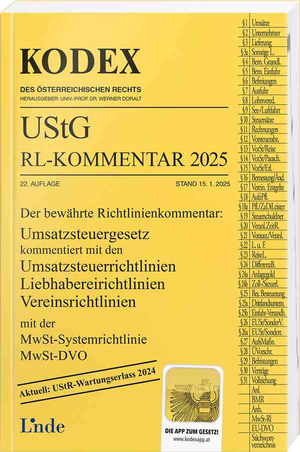 KODEX UStG-Richtlinien-Kommentar 2025