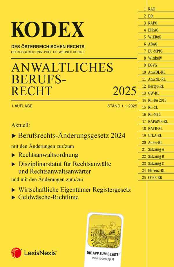 Kodex Anwaltliches Berufsrecht 2025