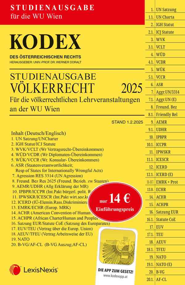 Kodex Völkerrecht Studienausgabe